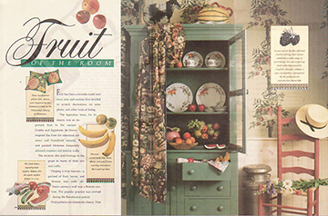 Fruit of the Room editorial spread
